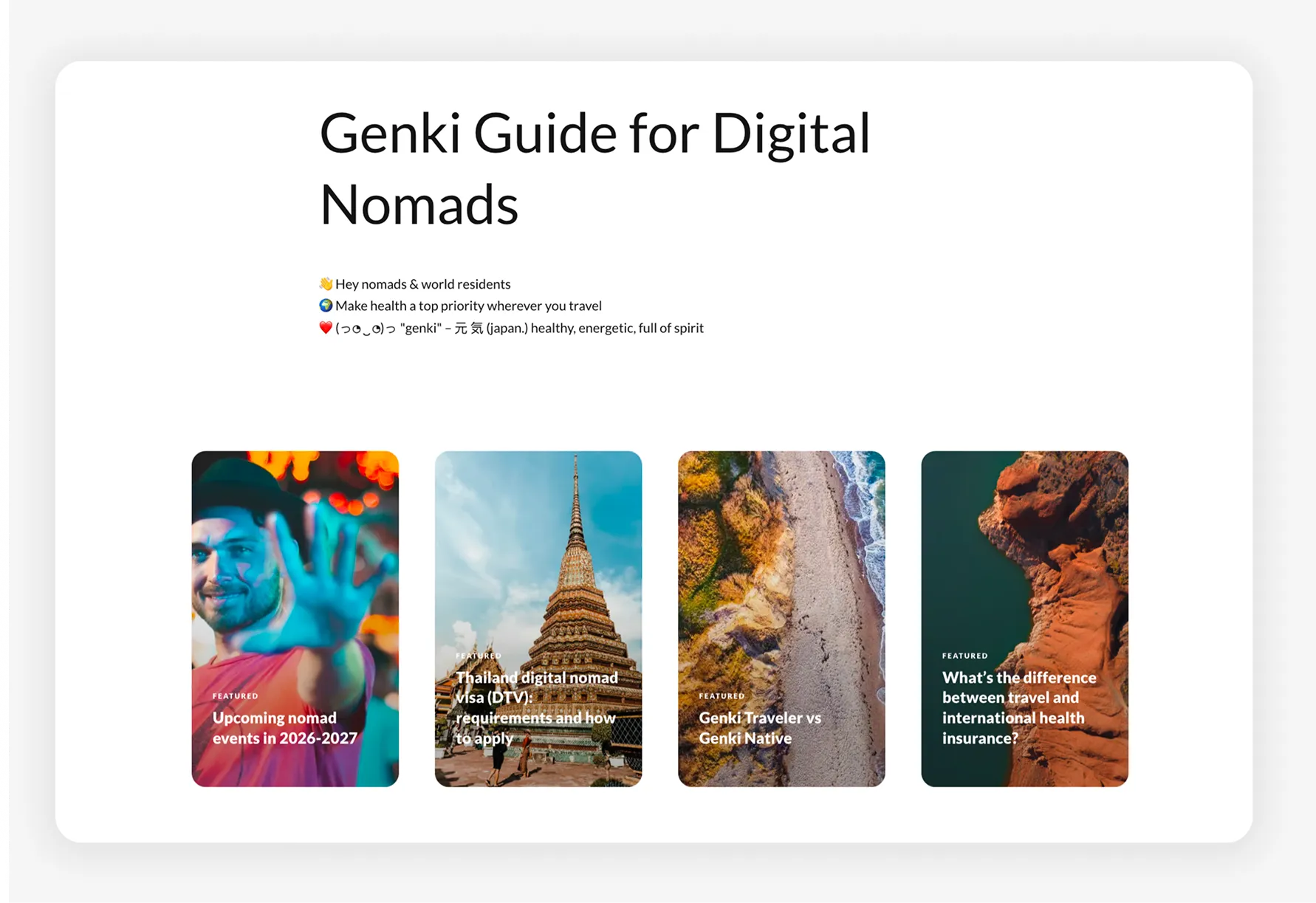 Genki Guide Screenshot